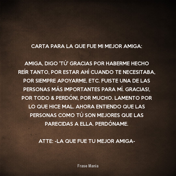 Carta Para Mi Mejor Amiga Frases Pw Cartas Mejor Amig 1840