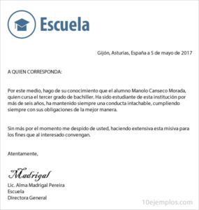 Carta de buena conducta ¡Partes, estructura y ejemplos 2018! Carta de buena conducta ¡Partes, estructura y ejemplos 2018!